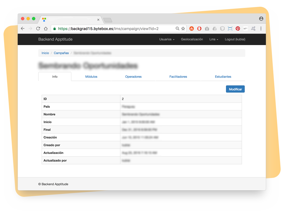 Apptitude Login page